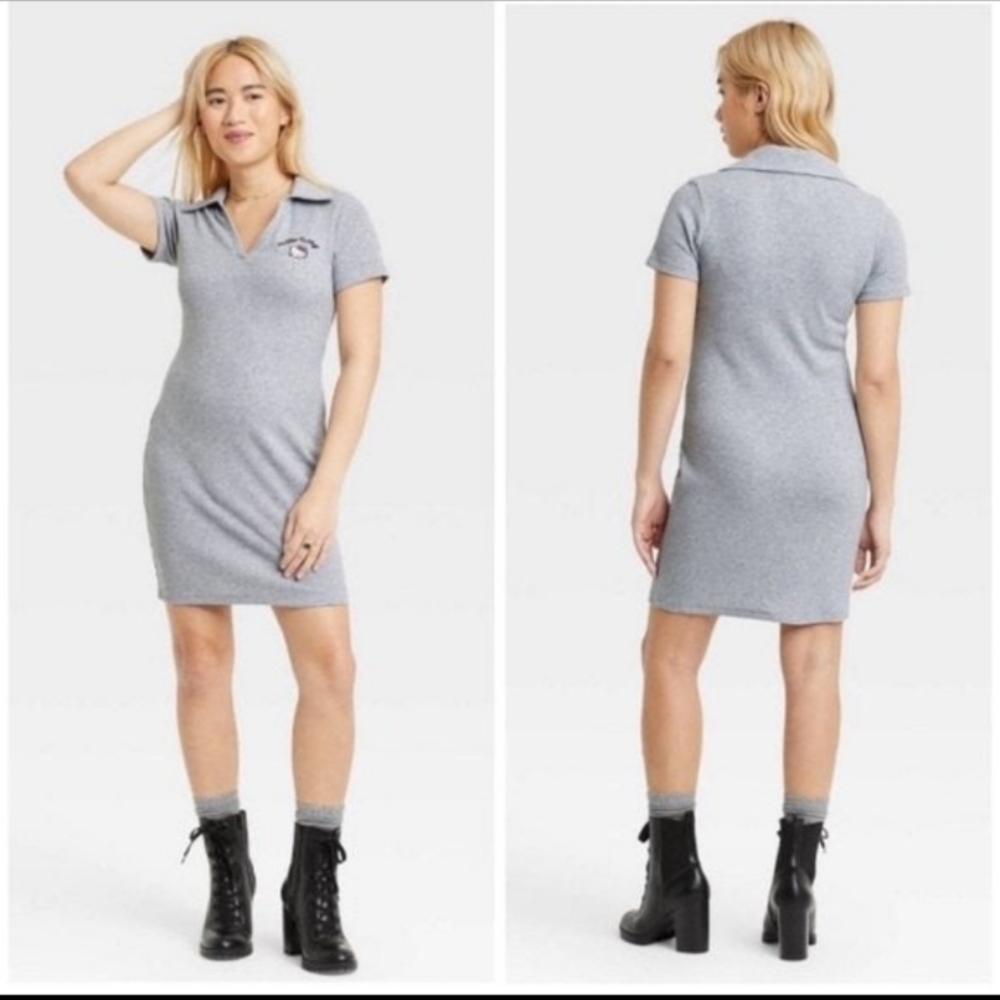 Women's Gray Polo Dress -Hello Kitty size XL
